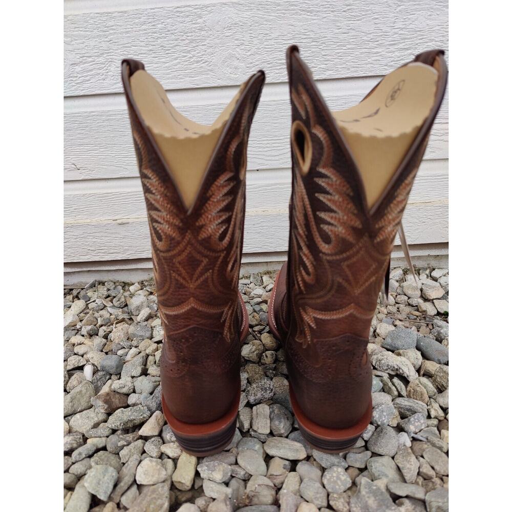 Ariat Heritage Roughstock Mens Size 11 D Brown Leather Buckaroo Cowboy Boots - Picture 4 of 7